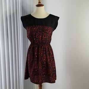 BeBop Red Leopard Print Dress